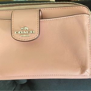 Coach Leather Pink Wallet